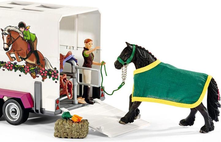 Actual product image Schleich Pick-up with horse trailer