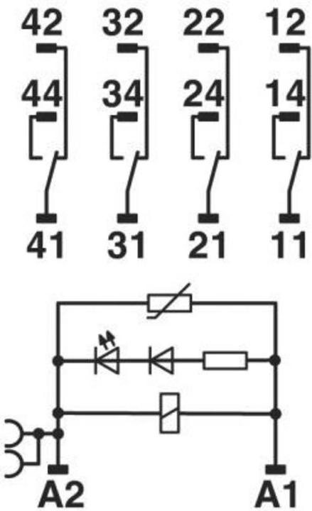 Produktbild Phoenix Contact RIF 2 complete relay with 4 CO