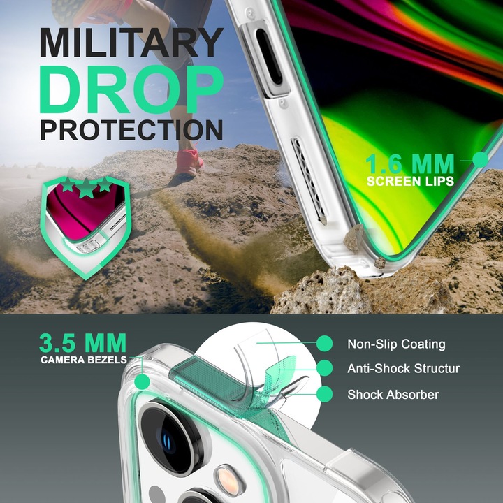 Produktbild Nalia Klare Transparente Hybrid Hülle (Apple iPhone 14)