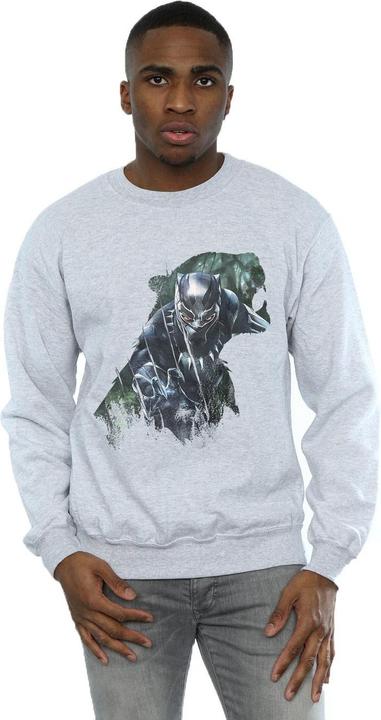 Immagine prodotto Felpa da uomo in cotone con silhouette selvaggia di Black Panther (3XL)
