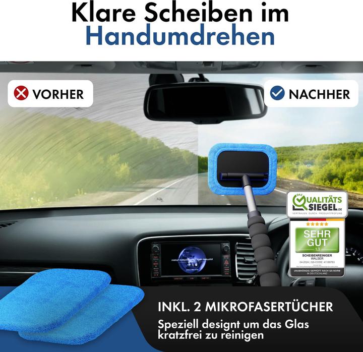 Produktbild Walser Scheibenreiniger Auto Autoscheiben Innen-Reiniger ausziehbar Windschutzscheibe