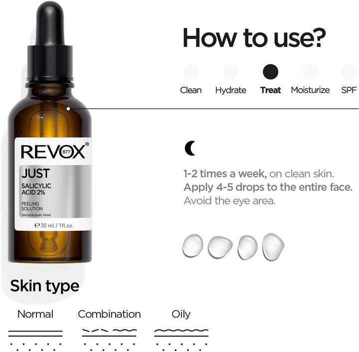 Actual product image Revox JUST salicylic acid 2% anhydrous 30ml (30 ml)