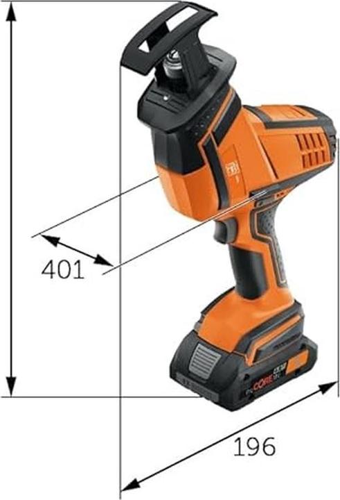 Productafbeelding Fein ASAS 18-21 K AS accu reciprozaag 71330161000 incl. koffer, zonder accu, zonder oplader 18V