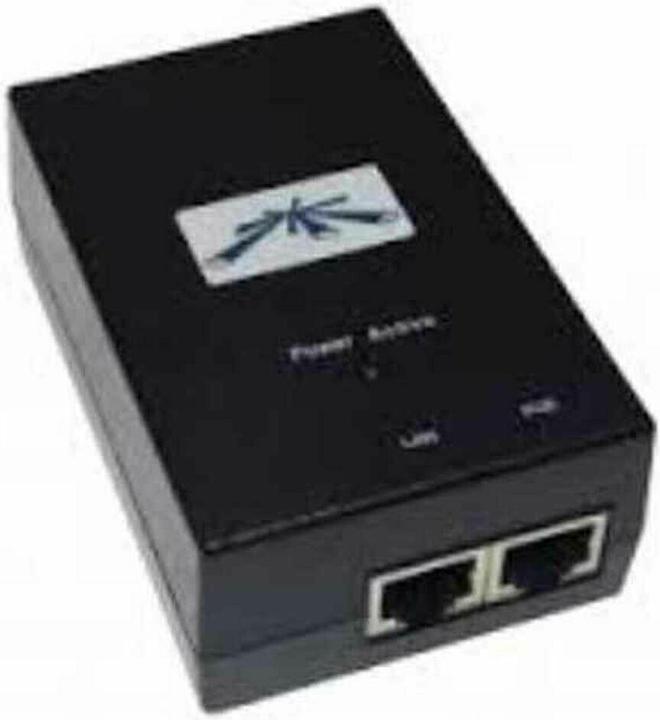 Actual product image Ubiquiti POE-24-24W PoE Adapter, passive (802.3at (PoE+), 24 W)