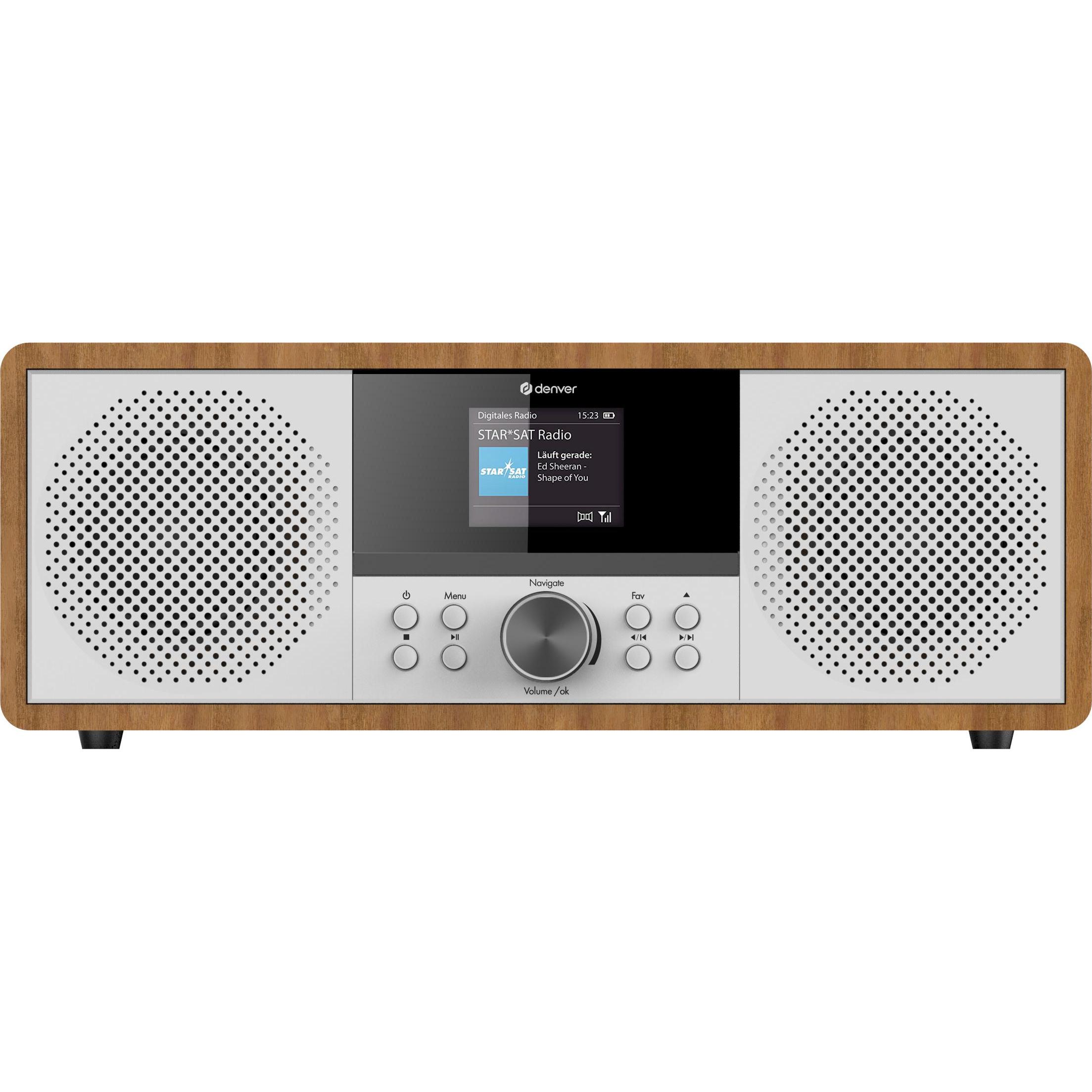 Denver MIR-270DW (FM, DAB+, Internetradio, Bluetooth, WLAN), Radio, Braun