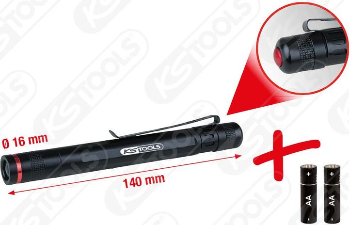 Actual product image KS Tools 150.4370 (14 cm, 85 lm)
