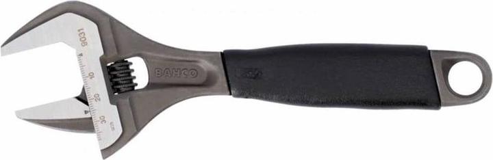 Actual product image Bahco ERGO 32 mm open-end spanner with extra-large opening width, central nut and rubber handle, phospha (32 mm)