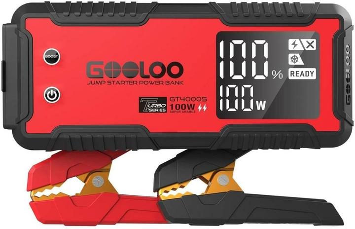 Gooloo GT4000S Jump-Starter 4000 A Spitzenstrom (4000 A, 24000 mAh)
