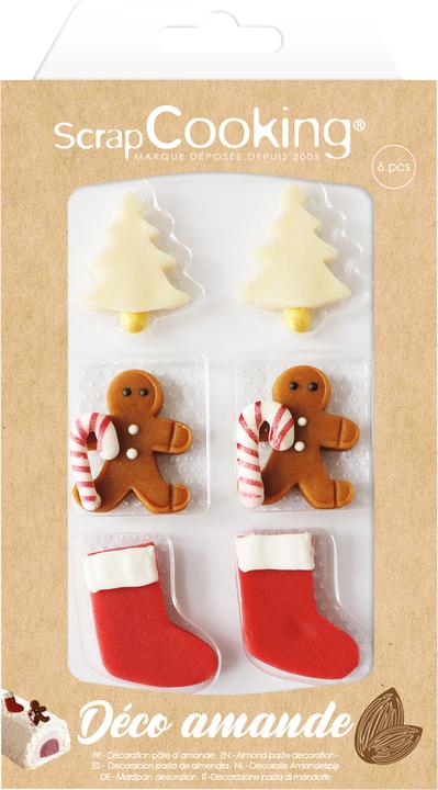 Actual product image ScrapCooking Marzipandekor Weihnachten gemischt (6 pcs.)