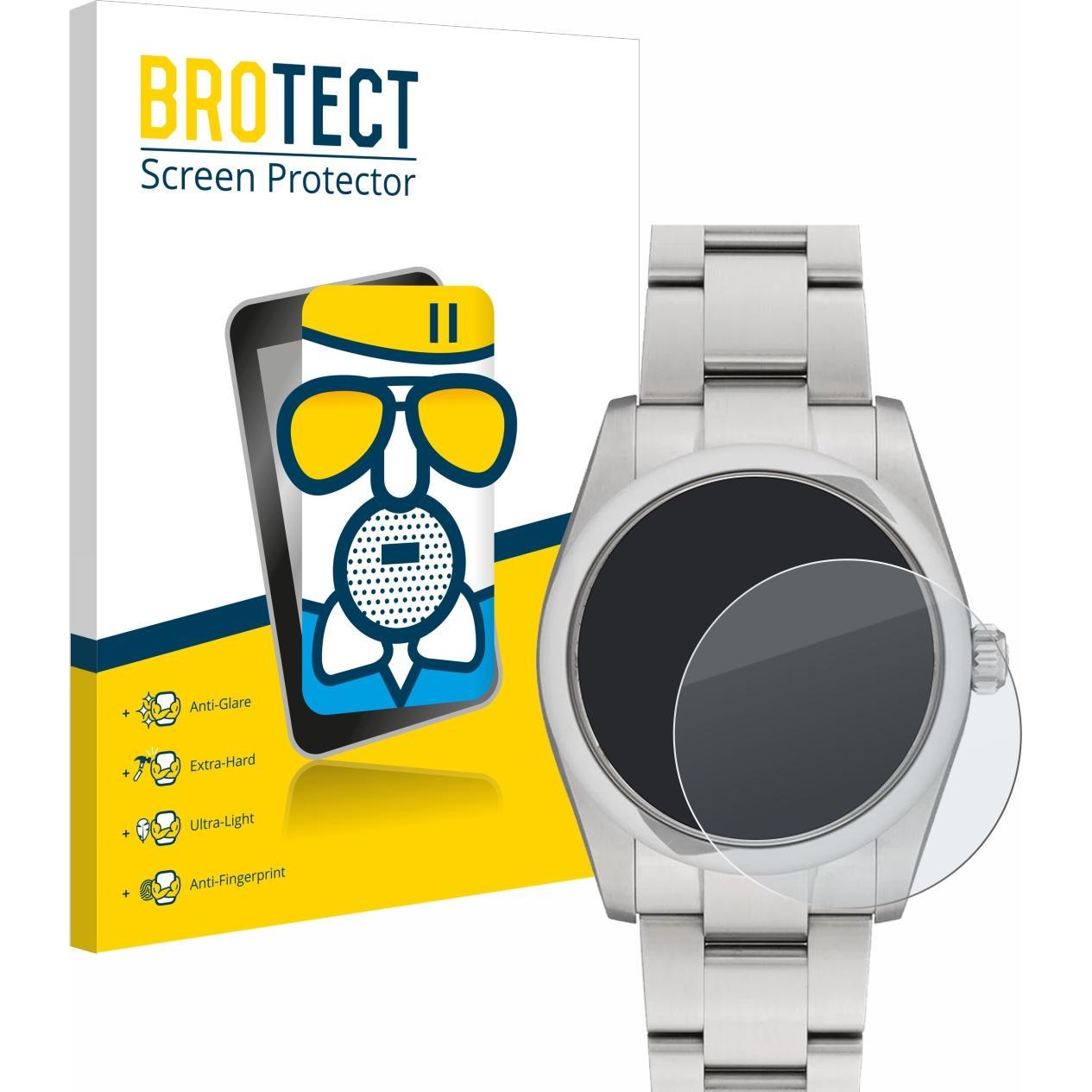 BROTECT Schutzglas Schutzfolie Displayschutz Display Schutz Glas Folie matt, Smartwatch Schutzfolie, Grau