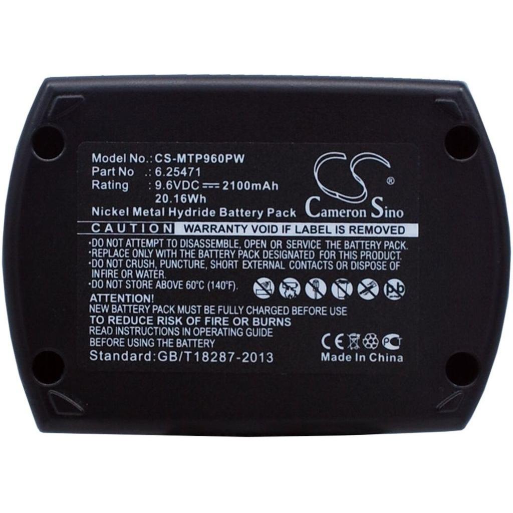 NoName, Werkzeugakku + Ladegerät, Battery for Metabo BS 9.6 etc