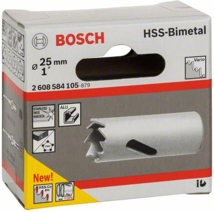Produktbild Bosch Professional Zubehör Lochsäge HSS-Bimetall für Standardadapter, 25 mm, 1-Zoll