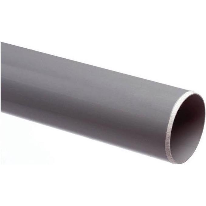 Wavin, Zubehör Sanitärinstallation, PIPE WITH SOCKET S&W 40X1,8X250 PP,GREY