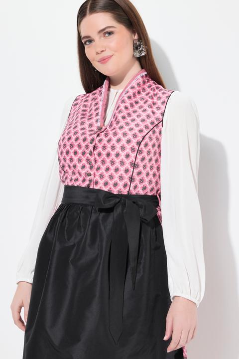 Actual product image Ulla Popken Ornamental Print Goblet Collar Dirndl (48)