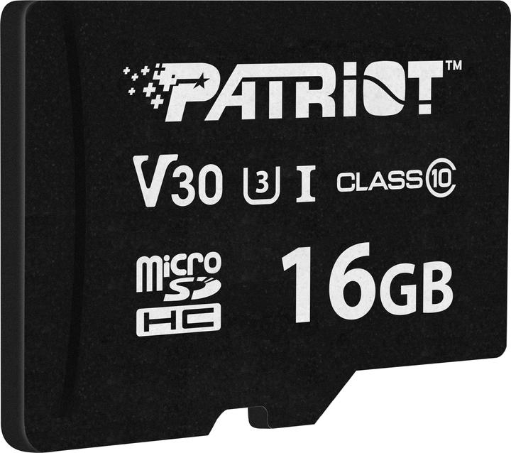 Productafbeelding Patriot Card VX Series MicroSD 16GB (16 GB, microSDXC, U3, UHS-I)