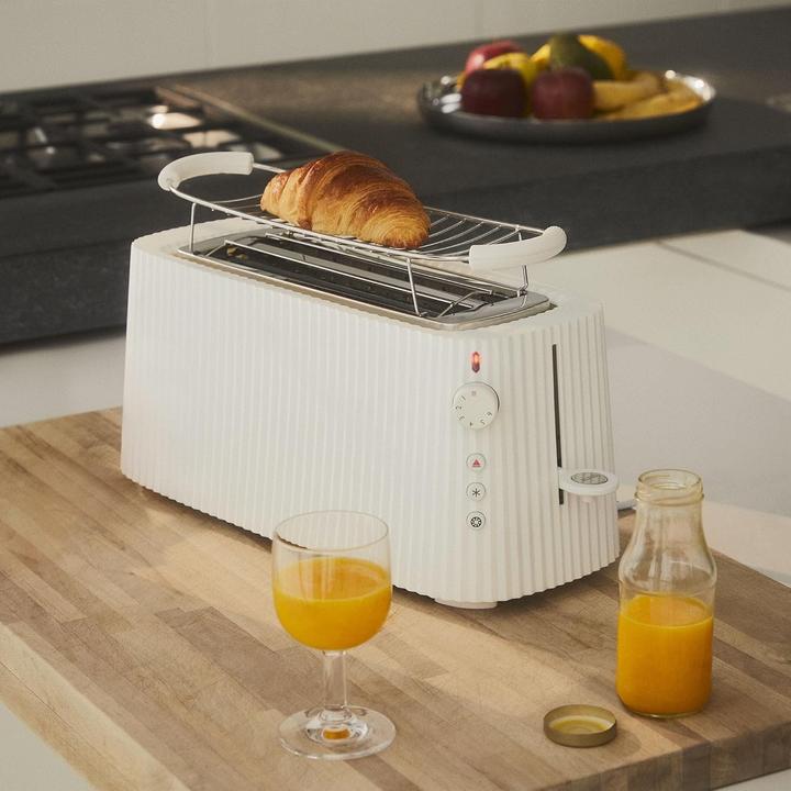 Produktbild Alessi Plissé Langer Toaster mit Brötchenaufsatz