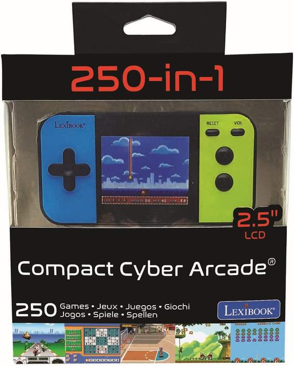 Image du produit Lexibook JL2377 Compact Cyber Arcade Console de jeu portable, 250 Gaming, LCD, alimenté par batterie, Vid