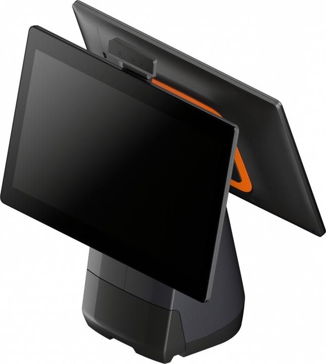 Actual product image Sunmi T2s, 39.6cm (15.6"), VFD, Android, black, orange POS system, retail, touchscreen, capacitive,...