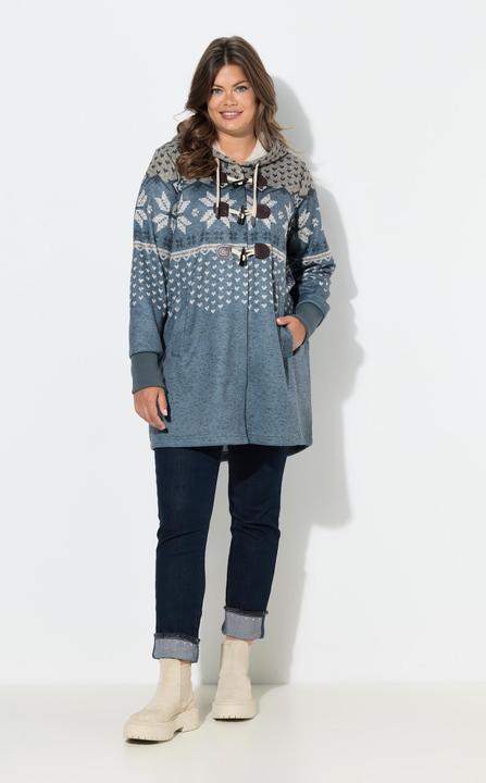 Produktbild Laurasøn Strickfleece-Jacke, Kapuze, Langarm (40)