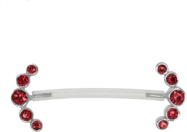 Actual product image Bijouteria Nipple piercing (Bioplastic, Silver 925, Crystal)