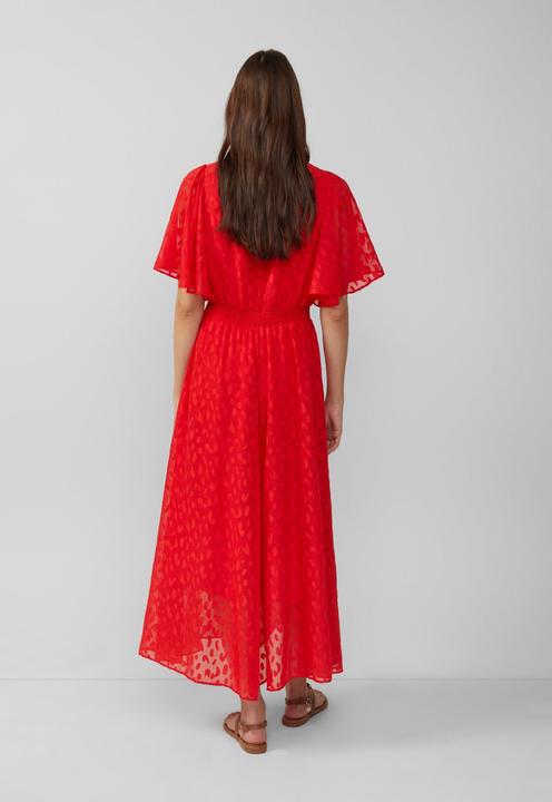 Produktbild S.Oliver Kleid Festliches Maxikleid aus Struktur-Chiffon mit gesmokter Taille (38)