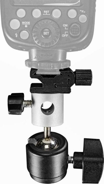 Produktbild Walimex Schirm- und Blitzhalter mit Kugelkopf (Blitzgerät Adapter)