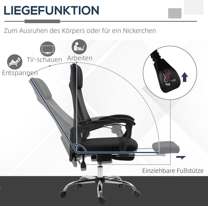 Actual product image Vinsetto Office chair with massage function