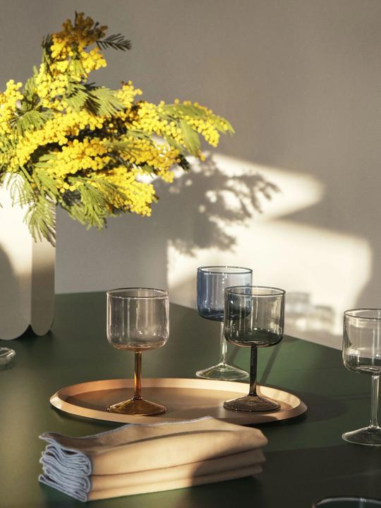 Produktbild HAY Kelchgl??ser im Duo TINT Hellblau (25 cl, 2 Gläser, Rotweingläser)