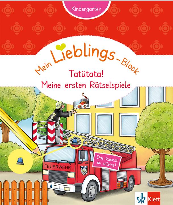 Produktbild Mein Lieblings-Block Tatütata! Meine ersten Rätselspiele (Deutsch, 2017)
