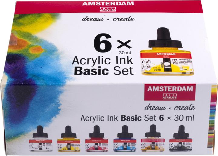 Produktbild Amsterdam Acrylinkt basisset | 6 x 30 ml (30 ml)