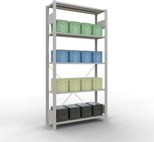 Actual product image Schulte Lagertechnik MULTIplus150 basic racking system with cross braces