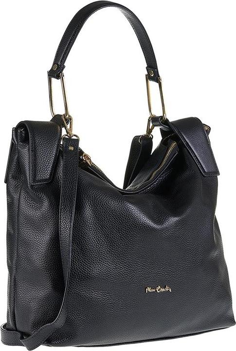 Actual product image Pierre Cardin **Damen Umhängetasche Made In Italy - Modell Lyra Elite - 100% Leder** - 33.0 X 30.0 X 12.0 Cm