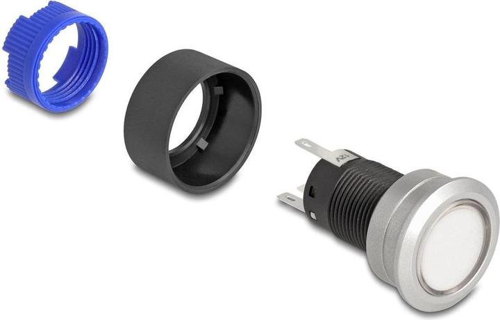 Produktbild Delock Drucktaster vorstehend zum Einbau 22 mm 5 x Lötanschl