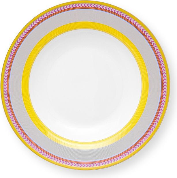 PIP Studio CHIQUE Suppenteller gelb 23,5cm (1x, 23.50 cm)