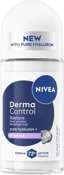 Produktbild NIVEA Deodorant Roller Derma Control Restore Gentle And Effective Protection (Roll-on, 50 ml)