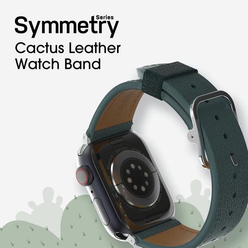 Image du produit OtterBox Symmetry Cactus Leather Watch Band pour Apple Watch 9/8/7 41mm (38 mm, 40 mm, 41 mm, Cuir végétalien)