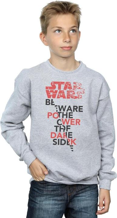 Actual product image Star Wars Boys The Last Jedi Power Of The Dark Side Sweatshirt (152, 158)