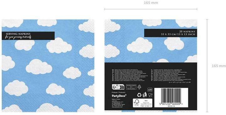 Immagine prodotto Partydeco Napkins (20 x, 33 x 33 cm)