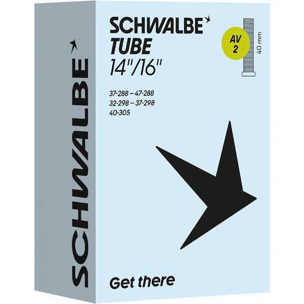 Schwalbe, Tubo per bici, (Schrader (AV), 14", 16", 40 mm)