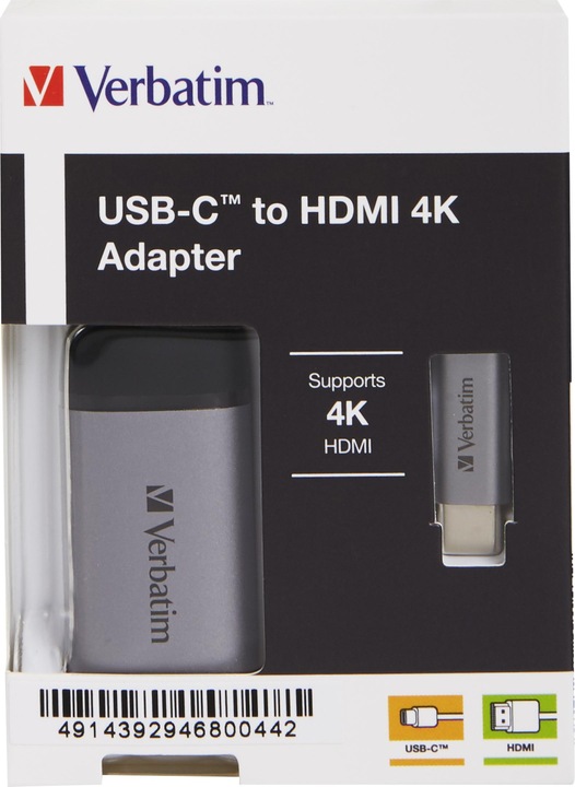 Image du produit Verbatim USB Type-C à (HDMI, 5.50 cm)