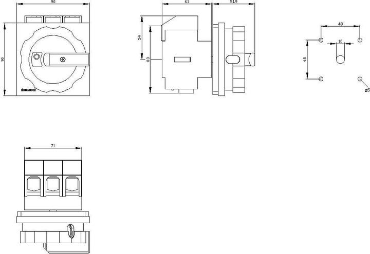 Immagine prodotto Siemens Interruttore sezionatore a 3 poli