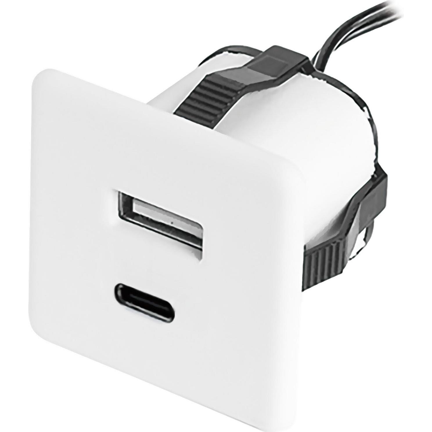 Furnika, Steckdose, Einbau USB-Charger weiss 1xTYP-A + C