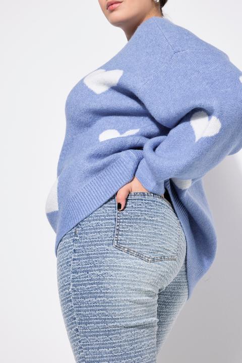 Produktbild Studio Untold Mom-Jeans, Struktur mit Glitzer, 5-Pocket (44)