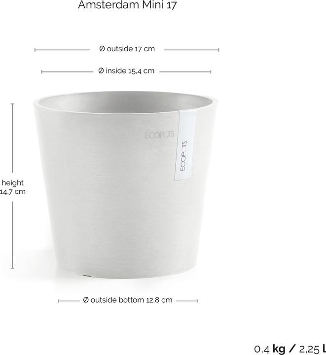 Produktbild Ecopots Amsterdam Mini (17 x 14.70 cm)