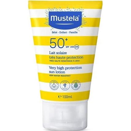 Mustela, Sonnencreme, Sonnenmilch (Sonnenmilch, SPF 50+, 100 ml, 128 g)