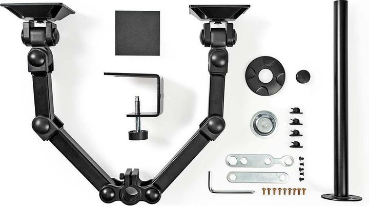 Actual product image Nedis Dual monitor mount - table mount for 14 to 24 inch two (Table, 24.02")