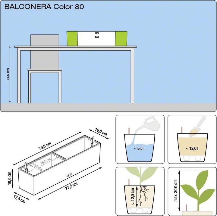 Actual product image Lechuza Balconera Color (19 cm)