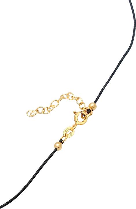Immagine prodotto Elli Collana Choker Nylon Shamrock Luck Bead Argento 925 (Argento 925, Nylon, Nessuna pietra, 36 cm)