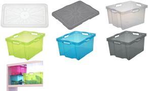 Produktbild keeeper Aufbewahrungsbox "franz", 24 Liter, crystal-grey (24 l, 1x)