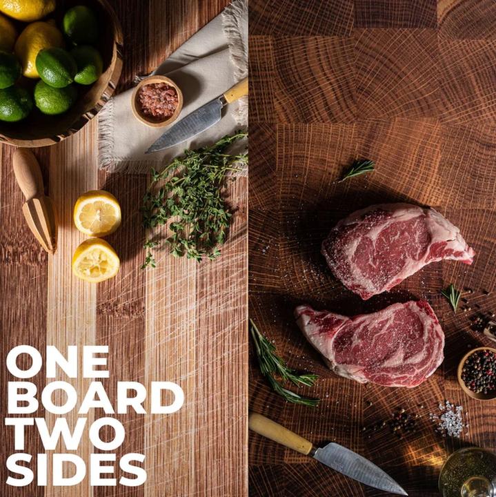 Actual product image V-Flat World Aged Cutting Board/Butchers Board - XL (0088L) (76 cm, 102 cm)